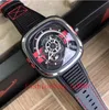 Seven Friday men's watch size 47mmX47 Automatic Japanese movement rubber watchband wood material