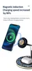 3 In 1 Magnetic Wireless charger Stand 15W Fast Charging Dock Station For Watch Cell Phone Headset