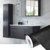PVC Self Adhesive Waterproof Black Wood Wallpaper Roll For Furniture Door Desktop Cabinets Wardrobe Wall Contact Paper
