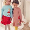 Küçük Maven Kızlar Elbise Zarif Çiçek Giysileri% 100% Pamuk Yumuşak Malzeme Çocuklar Çocuklar için Casual Aşk 2 ila 7 Yıl 211111