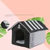 Fashion Removable Cover Mat Foldable Dog House Kennel Beds For Small Medium Large s Pet Products for Cat Y200330
