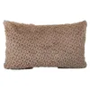 Cushion/Decorative Pillow Solid Color Short Plush Cushion Cover Dual-sided Soft Cozy Back Case Sofa Chair Decorative Waist