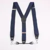 3 Colors Adult Suspender Adjustable Elastic Y Shape Clip-on Mens Suspenders 4 Hooks Clip Pants Braces Women Belt Straps