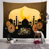 Ramadan Arazzo Eid Mubarak Coperta Telo Mare Islam Musulmano 150*150 cm Poliestere TV Appeso Arazzo Decorazione Della Casa