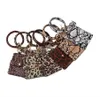 Bransoletka Bransoletka Torba kartonowa Keychain Wristlet Brelok Leopard Handbag Skórzany Karta kredytowa Uchwyt z Tassel 39 Styl