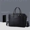 Factory wholesale men bag simple Joker leather business briefcase Litchi grain leathers carrying Messenger bags large capacity computer handbag 1999