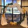 パーティーデコレーションサークル結婚式の小道具誕生日の装飾錬鉄丸環状アーチ背景芝生造花スタンドウォールシェルフ
