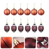 Partydekoration 12pcs Weihnachtsbaum Anhänger Rugby Basketball Dekor Accessoire