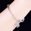 Rose nummer 50 jaar liefde hanger kraal fit originele pandora bedelarmband authentiek 925 zilver maken vrouwen Berloque 2020 Q0531