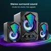 USB Computador com fio Alto-falantes Bluetooth Speaker Coluna Subwoofer Subwoofer Speaker Multimedia Loudspeaker Laptop Telefone