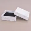 Haute qualité bijoux en marbre de luxe boîte de papier emballage anneau pendentifs boîtes boîte-cadeau en carton en gros