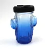 Färgat glas Hookah Shisha DAB Rig Vatten Rökning Pipor Portable Bubbler Oljebrännare