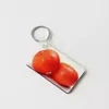 60 * 40 * 3mm Sublimation Blank Keychain MDF Carré Touche en bois Pendentif Thermal Thermal Terrain Clé Porte-clés Blanc Touches de bricolage Chaîne de la soirée Favoris DB267