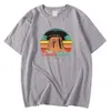 편안한 패션 남성 티 셔츠 봄 여름 티셔츠 방문 악마 타워 인쇄 의류 대형 캐주얼 티셔츠 남성 Y0809