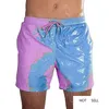 Water Color-changing Swimming Trunks Beach Pants Men Temperature-sensing Color-changing Quick-drying Swimming Shorts