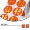 Wall Stickers 2 Rolls Spring Festival Gold Blocking Bag Sealing Adhesive Gift Sticker