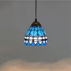 lampada tiffany blu