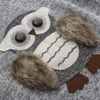 Tröja för tjejer barnbarn girsl tröjor pullover för vinter höst kläder söt uggla varm fleece fodrad med dragkedja 210308