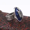 The Vampire Diaries Ring Fashion Punk Blue Smaly per donna Uomo Gioielli Accessori