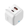 20W Super Fast Quick Chargers Type C PD USB-C Väggladdare LED EU US UK Power Adapter för iPhone Samsung Huawei Xiaomi med låda