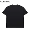Oversized Tees Shirts Hip Hop Creatieve Punk Rock Gothic Tshirts Streetwear Mode Harajuku Casual Katoenen Losse Tops 210602