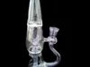 lila cfl triangulär kolv hookah glas bong heady oljeplattor 14mm skål rökning rör färgstarka vatten