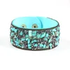 Bohemia Crystal irregular Stone Color Bangle BraceletGravel Flannelette cortex colored stones bracelets