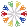 Kantoorschaar Plastic Kinderen Veiligheid DIY Schaal Ruler Scissor Child Briefpapier Office Student Shears School Levert T2i52326