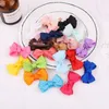 Baby Bows Barrettes Wrapped Clip for girls kids Toddler Small Infant Headwear Hair Accessories