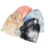 Gebro Zachte Katoen Geribbelde Beanie Hoeden voor Pasgeboren Baby Meisjes Jongens Skullies Tie Dye Hoeden Voor Peuter Kinderen Baby's New Born Geschenken Y21111