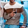 Heren truien heren heren bemanning nek trui chunky gestreepte lange mouw pullover mode kleding casual kleding heren 2022 trends