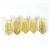 5pcs Bulk Natural Citrino Duplo Terminated Wands Amarelo Pontos de Cristal Pontos