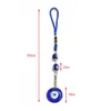 Lucky Eye Verre Bleu Turc Evil Eye Perles Pendentif Tenture Décor Corde Chaîne Décorations pour La Maison Salon Voiture BE161 G1019