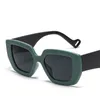Solglasögon Retro Square Mäns Varumärkesdesigner Stor Frame Gradient Wide-Legglasögon Män och Kvinnor Luxury UV400