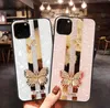 3D Butterfly Flower Bling Diamond Hard PC TPU Falls för iPhone 12 5 1 6 4 6 7 11 Pro Max XR XS Max 10 X 8 7 6 Plus Fashion Back CO2343530