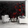 red black wallpaper for room