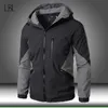 Autunno Inverno Giacca con cerniera con cappuccio Uomo Streetwear Bomber Giacca a vento Abbigliamento sportivo da uomo Cappotto Slim Fit Pilot Outwear 211126