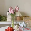 家の装飾ガラス花瓶モダンな花の部屋のアートカラーの色の結婚式の水耕植物和風211215