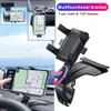 Support de téléphone portable multifonctionnel de voiture 360 degrés pare-soleil miroir support de tableau de bord support GPS support pour téléphone carte de stationnement