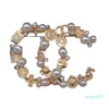 Designer Brosches Pins Pearl Crystal Rhinestone High Quality Luxury Vintage Retro Temperament Ladies Brosch4500306