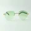 Utsökta klassiska solglasögon 3524027 med naturliga blandade buffelhorntempel och skär linsglasögon, storlek: 18-140 mm