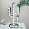 Guret Capsule Holder Rostfritt stål Pod Rack Creative Cactus Dispenser Kaffe Dispensing Tower Stand Passar