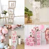 Transparant A-Z Alfabet Naam Baby Love Boy Girl Box Ballonnen Baby Douche Decoraties Gender Reveal Party Boy Girl One Year Old Y0827