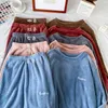 Зимние густые теплые пижамы наборы для женщин спать дома одежда Pajama домашняя одежда женские пижамы набор бархатных брюк ночная одежда 211211
