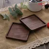 Mats & Pads Durable Wood Coasters Placemats Round Heat Resistant Drink Mat Table Tea Coffee Cup Pad Non-slip Insulation Dropship