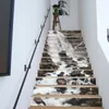 Wall Stickers 13Pcs/Set DIY 3D Stairway Waterfall Stairs Fall Floor Decor Decals Sticker Living Room Decoration