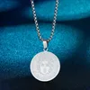 Pendentif Colliers Acier Inoxydable Apollo Le Dieu Du Soleil Collier Femmes Symbole Déesse Nymphe Femme Rétro