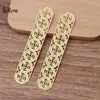 Boyute 30 stycken Lot 82 15mm Metal mässing Stamping Plate Filigree Diy Hand Made Jewelry Finds Components2470