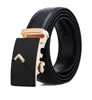 Wholesale-Genuine leather belt brand belts designer belts men big buckle belt male chastity belts top fashion mens leather belt 125CM