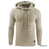 TRACKSUIT MEN Märke Manlig Solid Hooded Sweatshirt + Byxor Set Mens Hoodie Sweat Suit Casual Sportswear S-5XL 211014